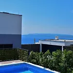 Modern Selina Nera With Heated Pool & Sea View In