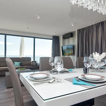 Modern Selina Nera With Heated Pool & Sea View In