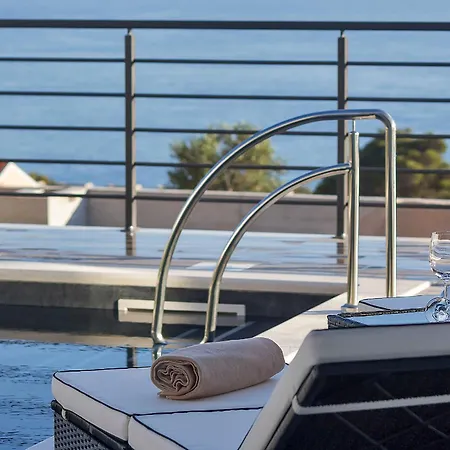 וילה Modern Selina Nera With Heated Pool & Sea View In מאקרסקה