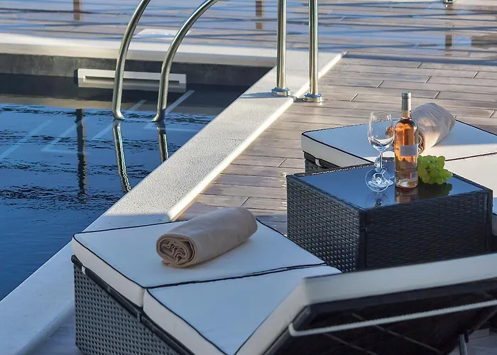 Modern Selina Nera With Heated Pool & Sea View In Βίλα