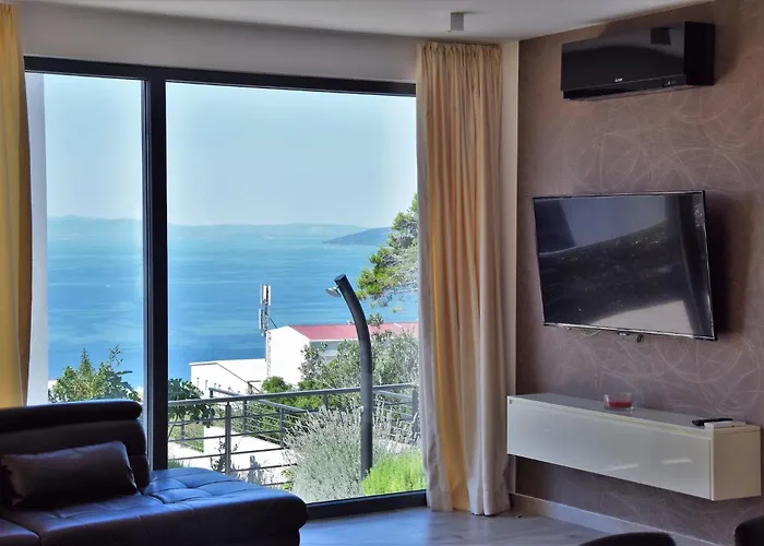 Modern Selina Nera With Heated Pool & Sea View In