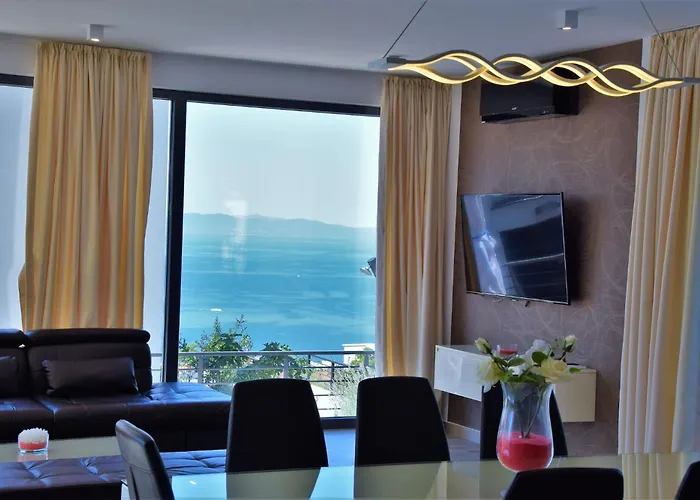 Modern Selina Nera With Heated Pool & Sea View In Βίλα