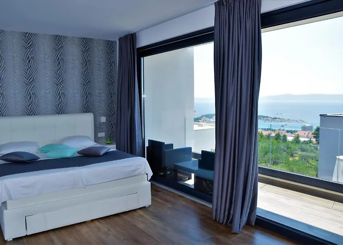 Βίλα Modern Selina Nera With Heated Pool & Sea View In