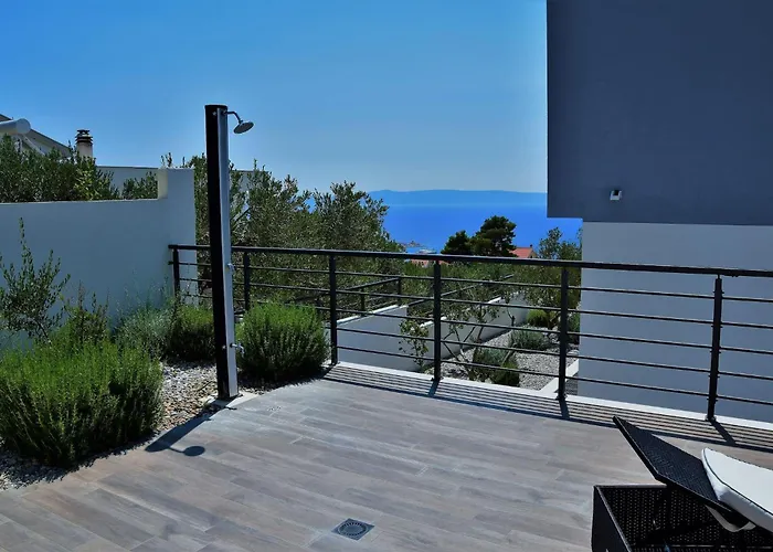 Modern Selina Nera With Heated Pool & Sea View In * Μακάρσκα