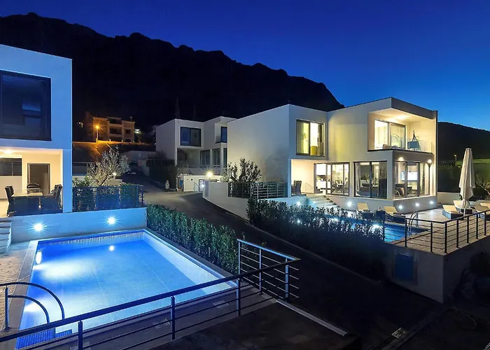 Βίλα Modern Selina Nera With Heated Pool & Sea View In