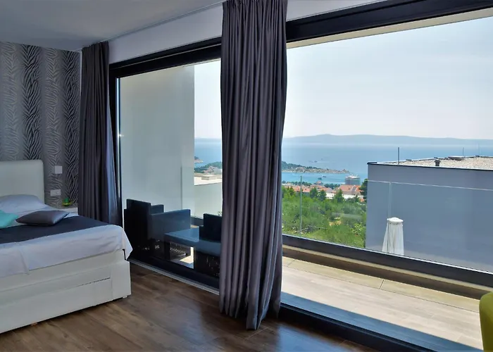 Modern Selina Nera With Heated Pool & Sea View In * Makarska