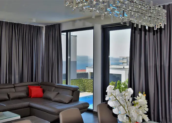 Βίλα Modern Selina Nera With Heated Pool & Sea View In *