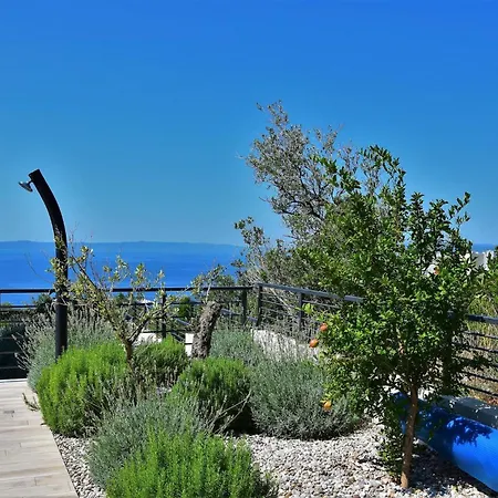 빌라 Modern Selina Nera With Heated Pool & Sea View In 마카르스카