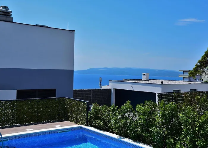 Modern Selina Nera With Heated Pool & Sea View In