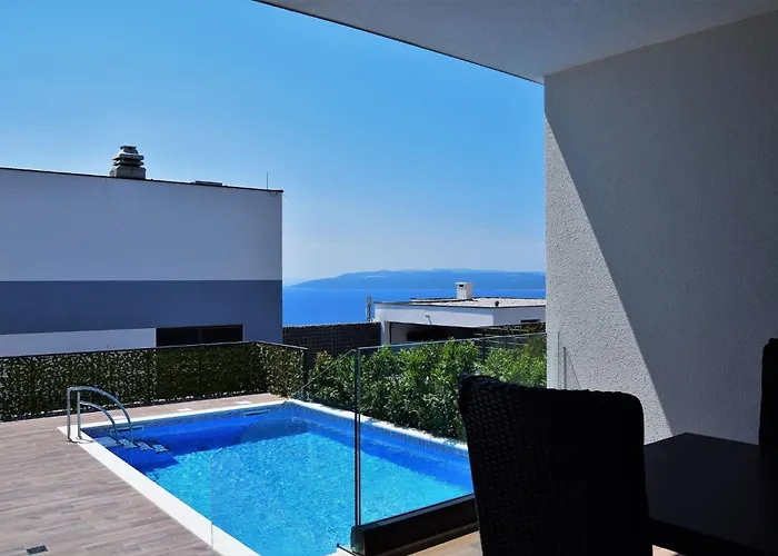 Villa Modern Selina Nera With Heated Pool & Sea View In Makarska